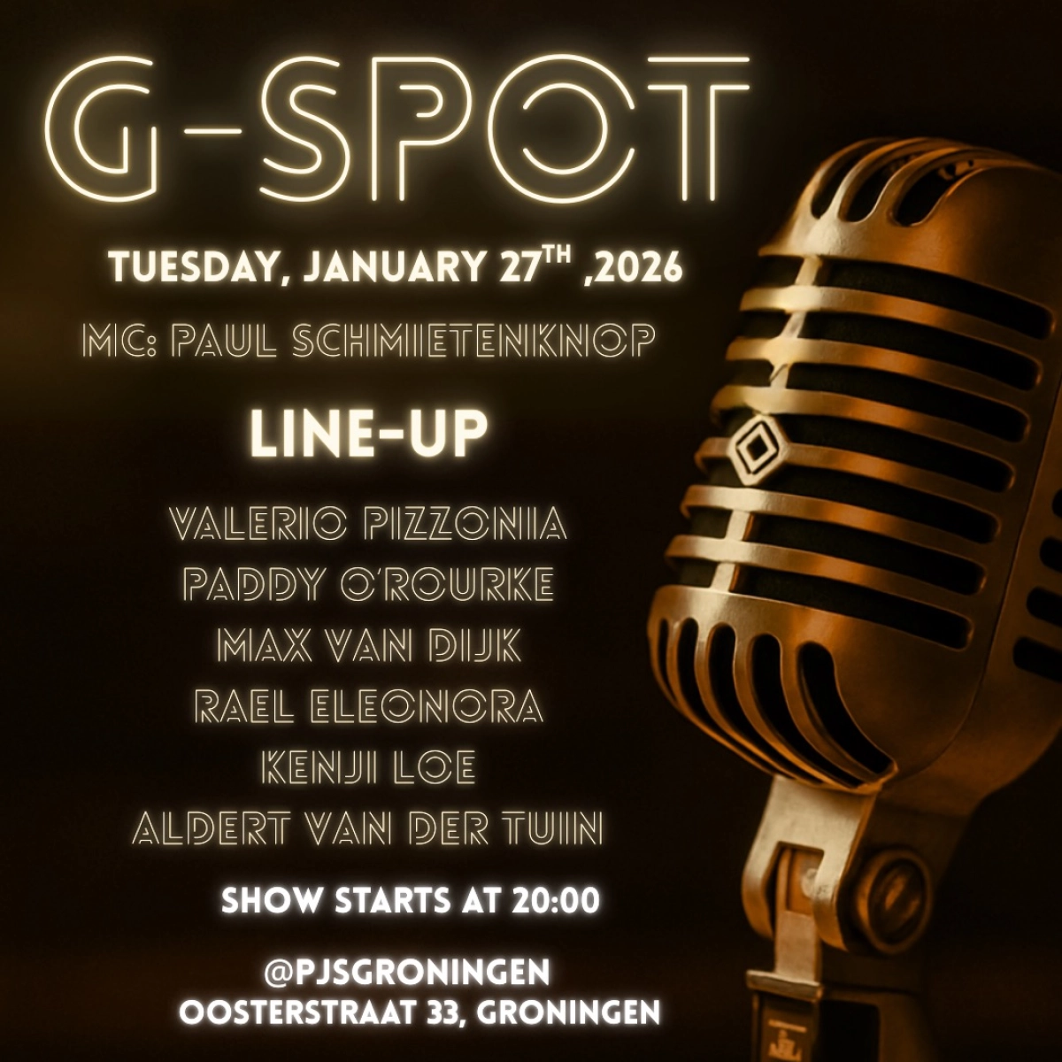 First Comedy Show 2026 G-spot